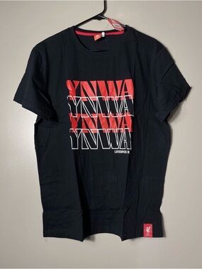 Liverpool Football Club England Men’s T-shirt Black XL  “You Never Walk Alone”